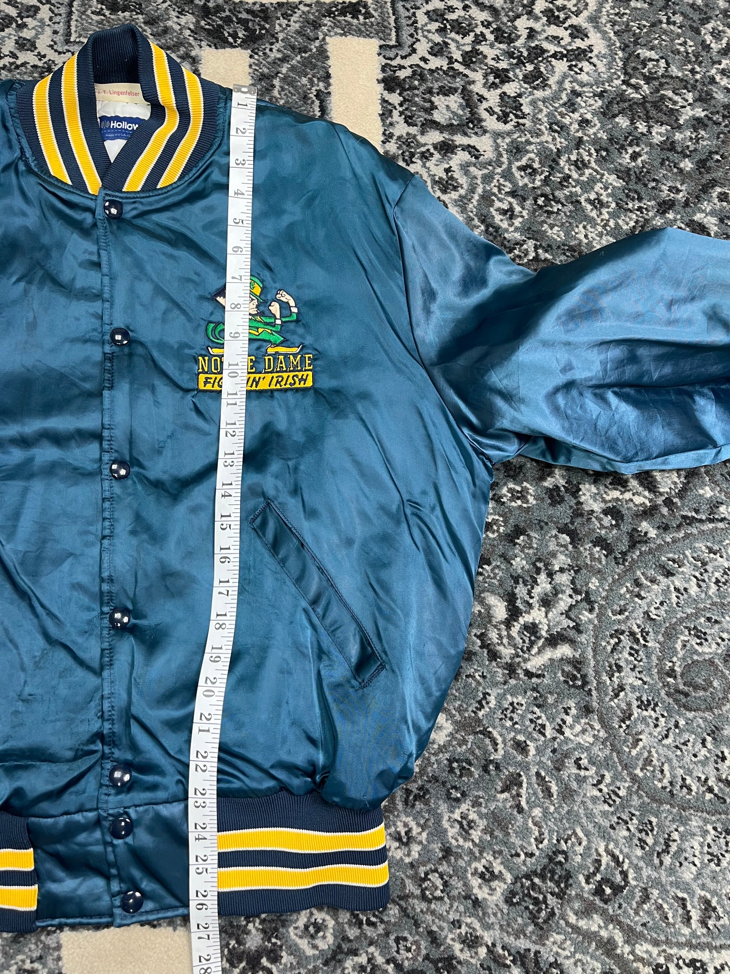 Vintage Notre Dame Holloway Bomber Jakcet