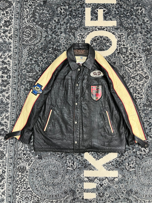 90s WuWear Leather Jacket by