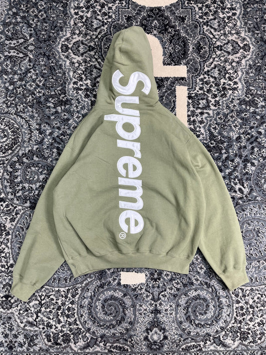 Supreme Olive Satin Hoodie