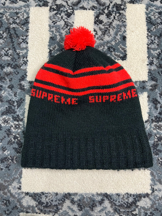 FW18 Supreme Classic Strip Beanie