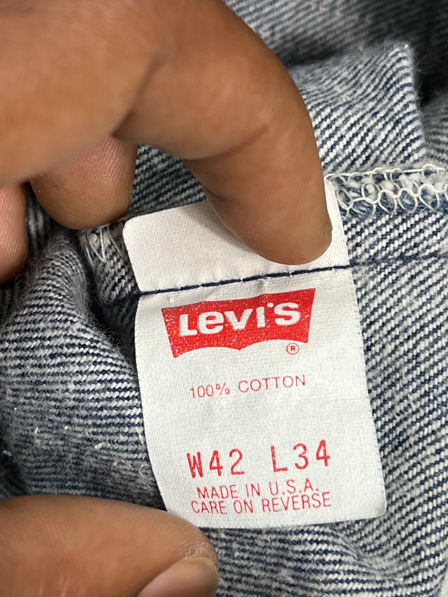 Vintage 91 Levi 501 Jeans 42w 34L